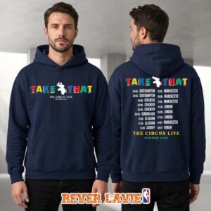 Take That The Circus Live Navy Hoodie Official Tour Merch 2026
