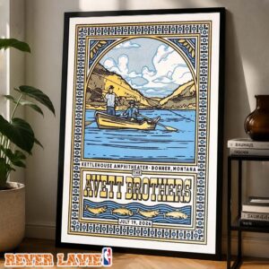 The Avett Brothers Limited Edition Print At KettleHouse Amphitheater In Bonner Montana On July 19 2026 Poster Canvas