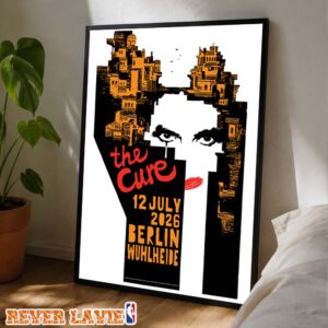 The Cure Berlin July 12 2026 Limited Edition Event Poster At Parkbühne Wuhlheide In Berlin Germany On July 12 2026 Home Decor Poster Canvas