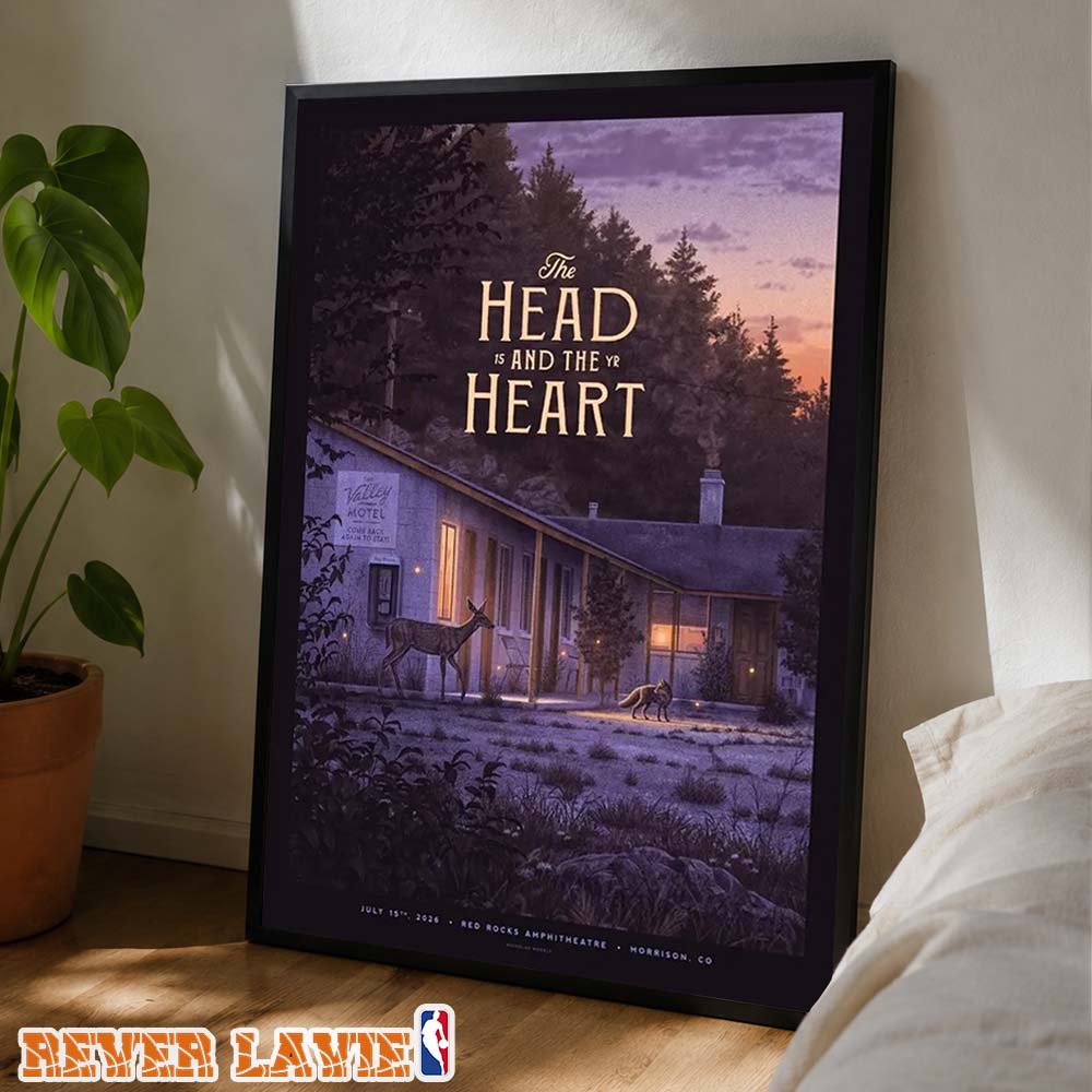 The Head And The Heart Concert Poster At Red Rocks Amphitheatre In Morrison Colorado On July 15 2026 Home Decor Poster Canvas The Head And The Heart Concert Poster At Red Rocks Amphitheatre In Morrison Colorado On July 15 2026 Home Decor Poster Canvas