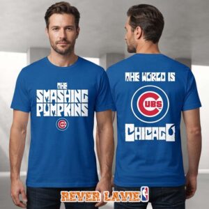 The Smashing Pumpkins Chicago Cubs 2026 Chicago Pop Up Shop Exclusive Blue Chicago T-Shirt
