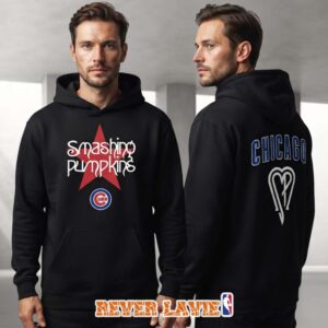 The Smashing Pumpkins Chicago Cubs 2026 Chicago Pop Up Shop Exclusive Chicago Heart Black Hoodie