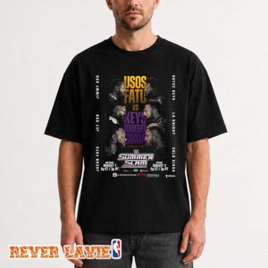 The Usos and Jacob Fatu vs Roybe Keys La Knight and Solo Sikoa WWE SummerSlam 6-Man Tag Team Match 2026 Unisex T-Shirt