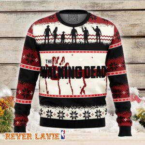 The Walking Dead Ugly Christmas Sweater Classic Christmas Style For Fans