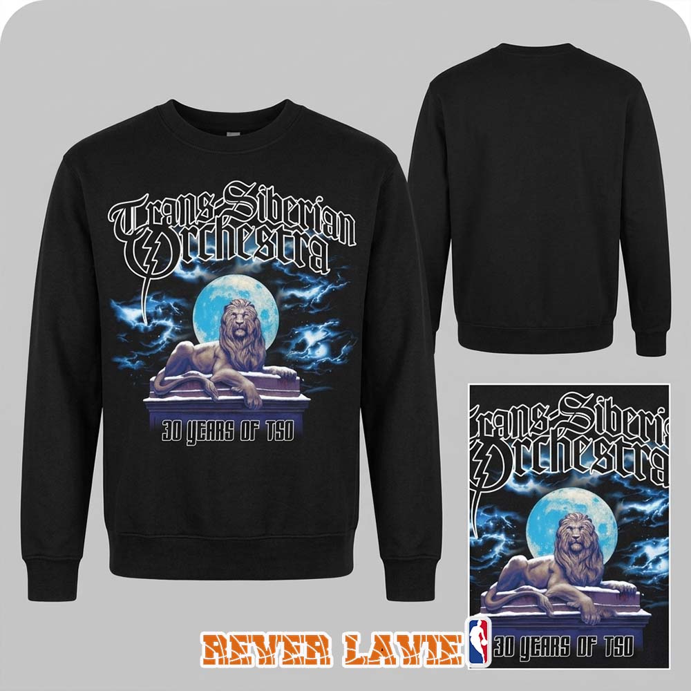 Trans-Siberian Orchestra 30 Years of TSO Anniversary Crewneck Sweatshirt Trans-Siberian Orchestra 30 Years of TSO Anniversary Crewneck Sweatshirt
