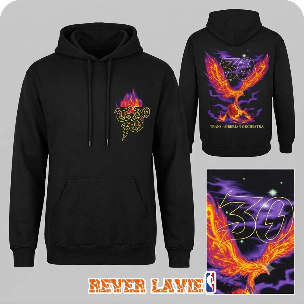 Trans-Siberian Orchestra 30th Anniversary Phoenix Pullover Hoodie Trans-Siberian Orchestra 30th Anniversary Phoenix Pullover Hoodie