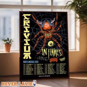 Trivium Poster At North America Tour In United States And Canada On November December 2026 Wall Art Decor