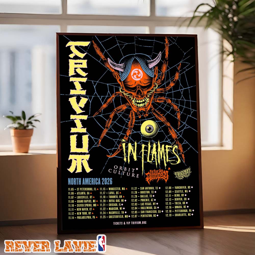 Trivium Poster At North America Tour In United States And Canada On November December 2026 Wall Art Decor Trivium Poster At North America Tour In United States And Canada On November December 2026 Wall Art Decor