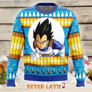 Vegeta Dragon Ball Z Ugly Christmas Sweater