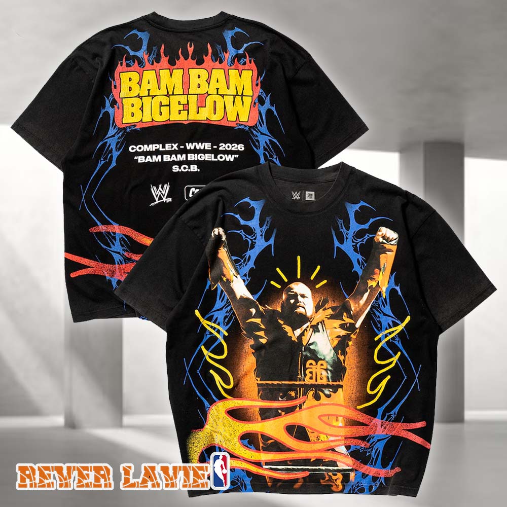 WWE x Complex Bam Bam Bigelow ECW Hardcore Black Tee WWE x Complex Bam Bam Bigelow ECW Hardcore Black Tee