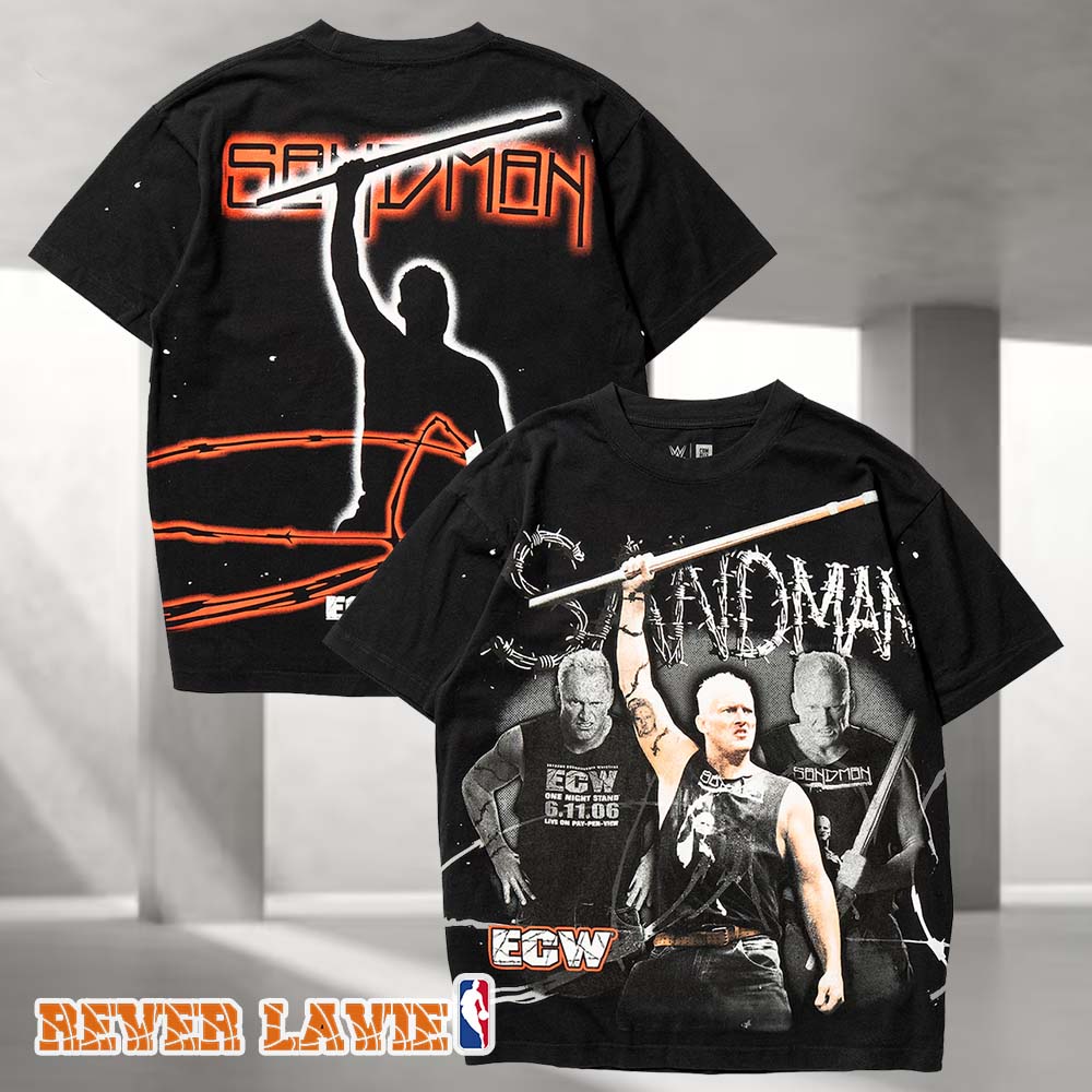 WWE x Complex The Sandman ECW Hardcore Black Tee WWE x Complex The Sandman ECW Hardcore Black Tee
