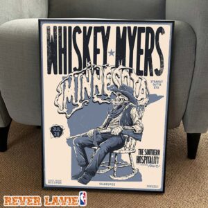 Whiskey Myers The Southern Hospitality Tour Shakopee MN 2026 Skeleton Cowboy Show Poster