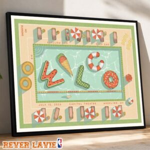 Wilco Summer Art Print At Capitol Theatre In Wheeling WV On July 15 2026 Wall Art Home Decor