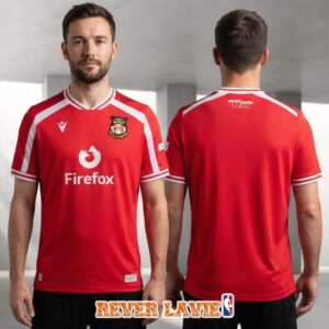 Wrexham AFC 2026-27 Authentic Home Jersey Firefox Macron Championship