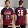 Wu-Tang Clan Global Pride Japan White & Red Soccer Jersey Rising Sun Football Shirt