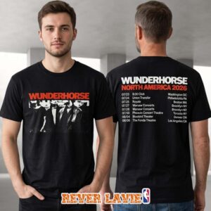 Wunderhorse North America 2026 Tour Dates Featuring Washington DC To Los Angeles Double Sided T-Shirt