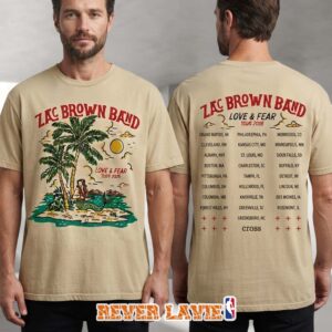 Zac Brown Band Love And Fear Tour At MVP Arena Albany New York On July 31 2026 Tour Dates Two Sides Unisex T-Shirt