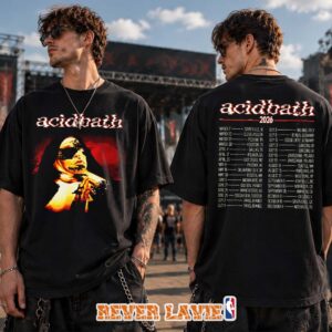 Acid Bath Processed Nun Tee Black 100 Percent Cotton Relaxed Fit