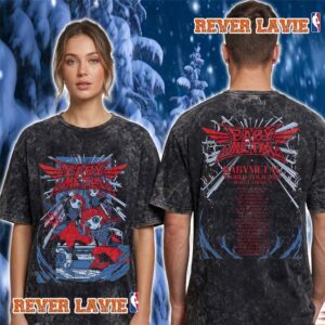Babymetal Thunder Strike Exclusive Tee World Tour 2026 North America Schedule Dates Washed T Shirt