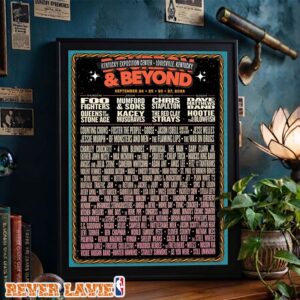 Bourbon And Beyond 2026 Festival Lineup Poster Louisville Kentucky Foo Fighters Chris Stapleton Dave Matthews Band Poster Canvas