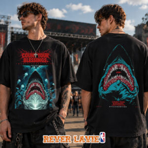 Bring Me The Horizon Count Your Blessings Twenty Years Later Double Sided Shark T-Shirt 20th Anniversary Artmorfate Limited Edition