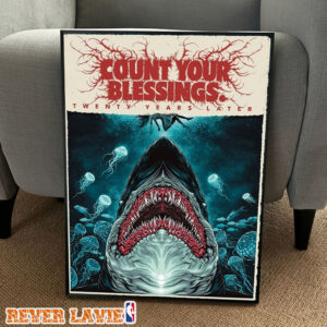 Bring Me The Horizon Count Your Blessings Twenty Years Later Shark Artwork Poster 20th Anniversary Art Print Limited Edition Poster Canvas