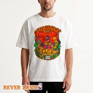 Cameron Sacky Band Tee Desert Cartoon Art By Luiz Berger