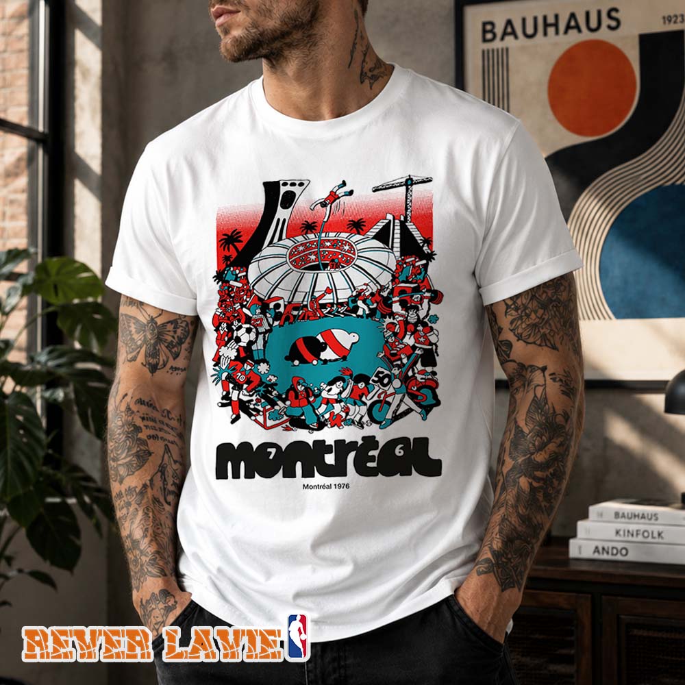Chien Champion x Parc Olympique Montreal 76 Tee White Silkscreen Unisex T-Shirt Chien Champion x Parc Olympique Montreal 76 Tee White Silkscreen Unisex T-Shirt