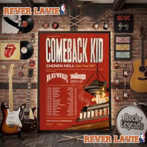 Comeback Kid Chosen Hell Euro Tour 2027 Schedule Tour Dates Poster Decor