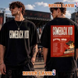 Comeback Kid Chosen Hell Euro Tour 2027 Schedule Tour Dates T Shirt Two Sided