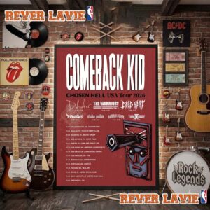Comeback Kid Chosen Hell USA Tour 2026 Schedule Tour Dates Poster Decor