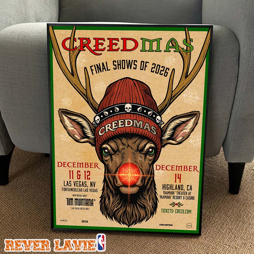 Creed Creedmas Final Shows 2026 Tour Poster Las Vegas Highland California Home Decor Poster Canvas Creed Creedmas Final Shows 2026 Tour Poster Las Vegas Highland California Home Decor Poster Canvas