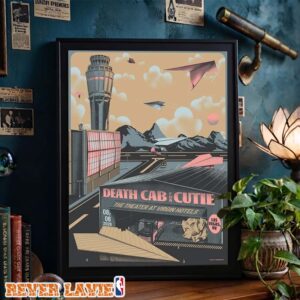 Death Cab For Cutie Concert Poster At The Theater At Virgin Hotels In Las Vegas Nevada On August 6 2026 Home Decor Poster Canvas