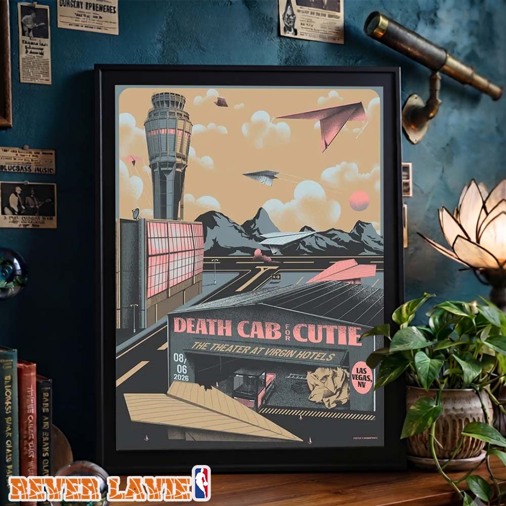 Death Cab For Cutie Concert Poster At The Theater At Virgin Hotels In Las Vegas Nevada On August 6 2026 Home Decor Poster Canvas Death Cab For Cutie Concert Poster At The Theater At Virgin Hotels In Las Vegas Nevada On August 6 2026 Home Decor Poster Canvas