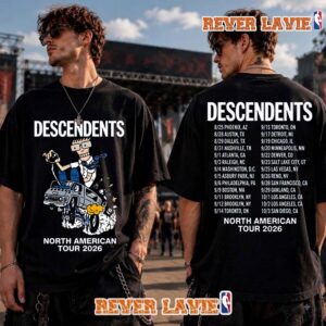 Descendents North American Tour 2026 Schedule Tour Dates Phoenix Tee August 25 2026 T Shirt Two Sided
