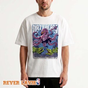 Dirty Heads Gig Poster At The Gaslight Social In Casper Wyoming On August 7 2026 On The Summer 2026 Tour Octopus And Alligators Art Unisex T-Shirt