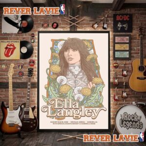 Ella Langley The Dandelion Tour 2026 Event Poster At Neville Arena On August 28 29 2026 Auburn AL Poster Decor