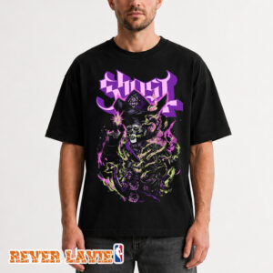 Ghost Serpent Ship Tee Black Skeletal Figure