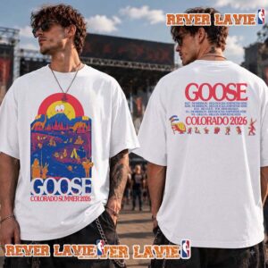 Goose Band Colorado Summer 2026 Exclusive Tee Schedule Venue Tour Dates T Shirt Two Sided