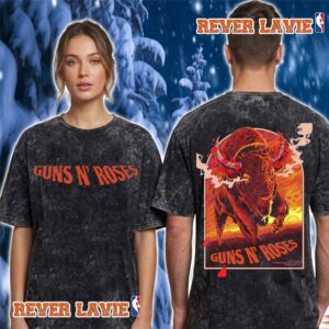 Guns N Roses Tour 2026 Edmonton AB Event Poster At Commonwealth Stadium On August 26 2026 Washed T Shirt