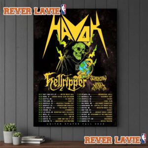 Havok Band United States Fall 2026 Schedule Tour Dates Poster Decor