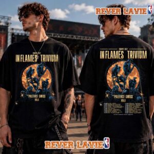 In Flames x Trivium Europe Tour 2027 Schedule Tour Dates T Shirt Two Sided