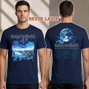 Iron Maiden IM50 Brave New World Tour 50th Anniversary Merchandise T Shirt Two Sided