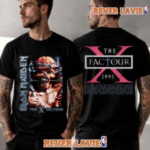 Iron Maiden IM50 x Factor Tour 1995 50th Anniversary Merchandise T Shirt Two Sided