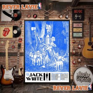 Jack White Tour Of The United Kingdom And Ireland 2026 Schedule Tour Dates Poster Decor