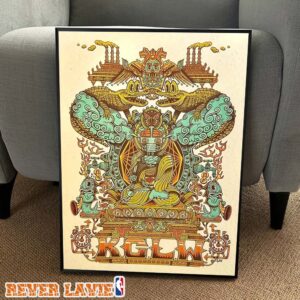King Gizzard And The Lizard Wizard Mythic Totem Art Nouveau Exhibition Print Poster Canvas