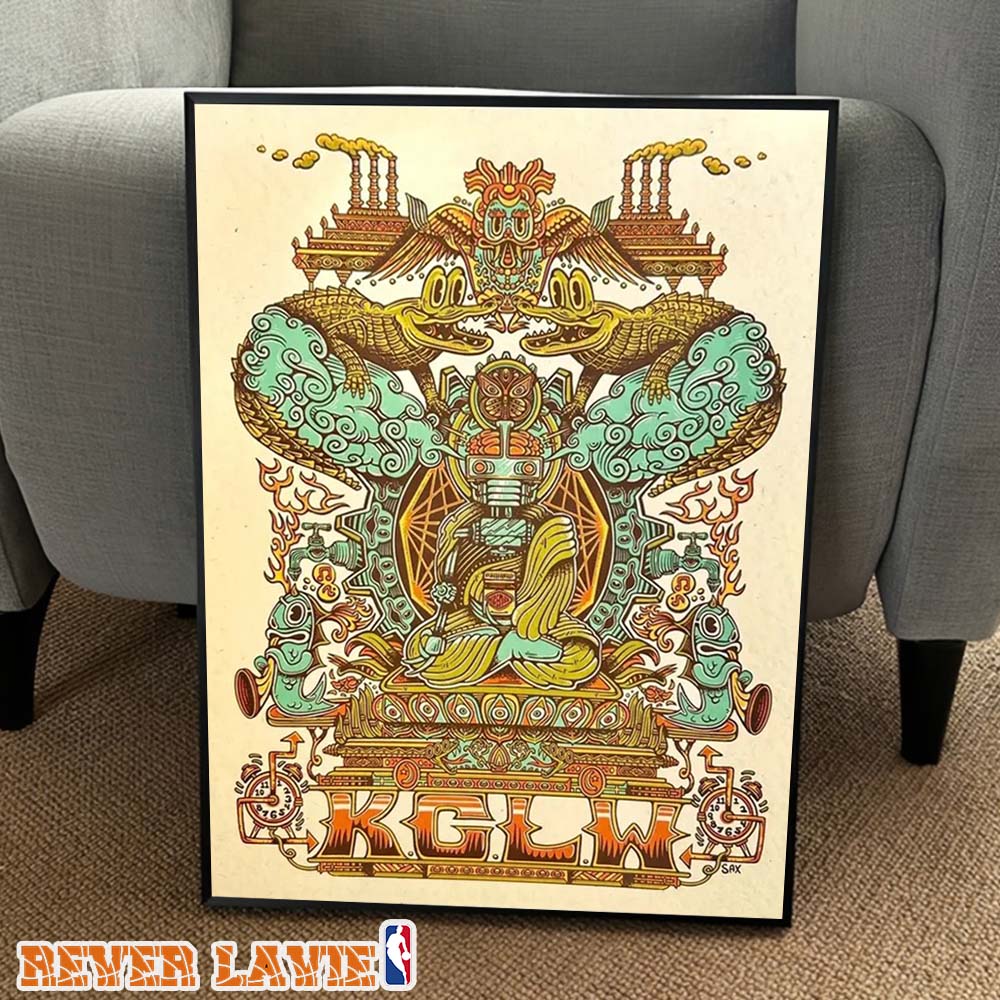 King Gizzard And The Lizard Wizard Mythic Totem Art Nouveau Exhibition Print Poster Canvas King Gizzard And The Lizard Wizard Mythic Totem Art Nouveau Exhibition Print Poster Canvas