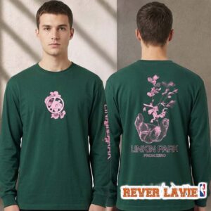 Linkin Park x Makoto Azuma Pink Hand Flowers Logo Unisex Longsleeve