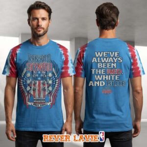 Lynyrd Skynyrd Red White and Blue 250 All Over Print Shirt