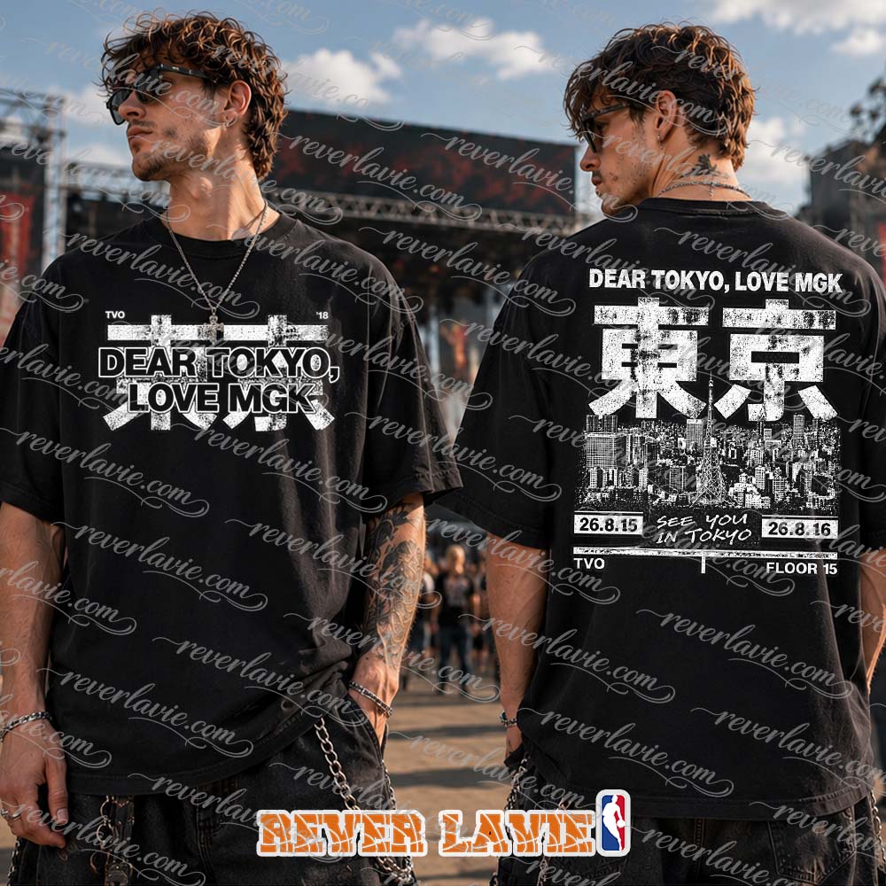 Machine Gun Kelly Tokuyo Pop-up Line Up Shop Merch Tokyo Skyline Tee On August 15-16 2026 Machine Gun Kelly Tokuyo Pop-up Line Up Shop Merch Tokyo Skyline Tee On August 15-16 2026